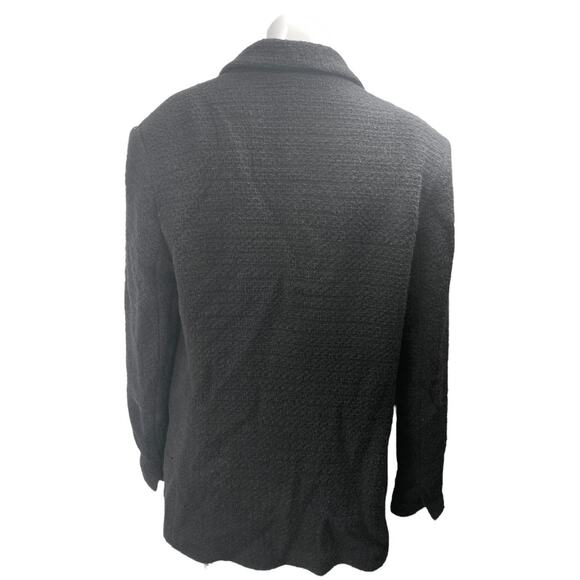 MNG Mango Women's Black Double Breasted Long Sleeve Pea Coat Jacket Size XL - Picture 2 of 4